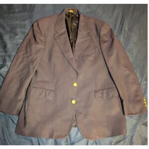 Brooks Brothers Brooksease Rayon Blazer Jacket Navy 40S Men's